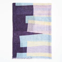Purple And Lilac Wool Stole