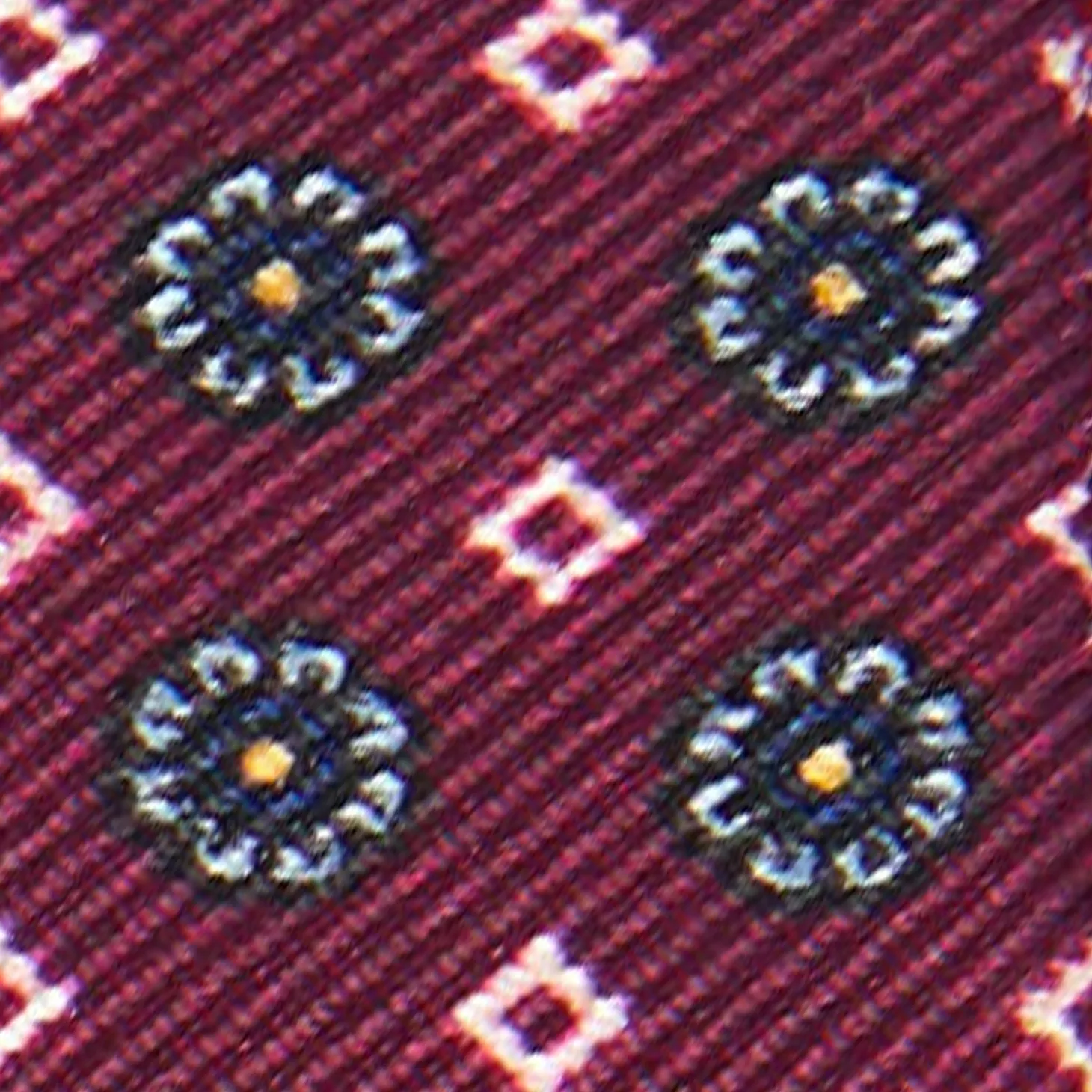 Purple Keyfob In Silk And Leather
