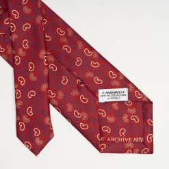 Red Archivio Collection Silk Tie 1976_02