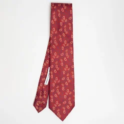 Red Archivio Collection Silk Tie 1976_02