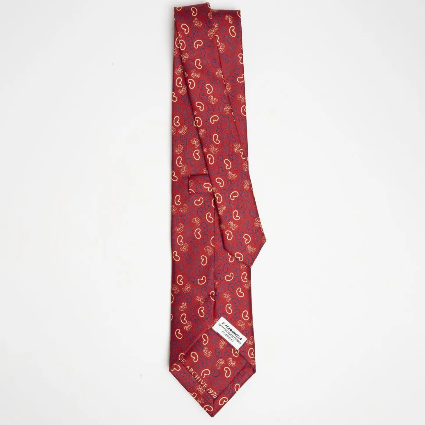Red Archivio Collection Silk Tie 1976_02