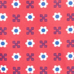 Red Baby Swim Shorts - Large Flower Pattern
