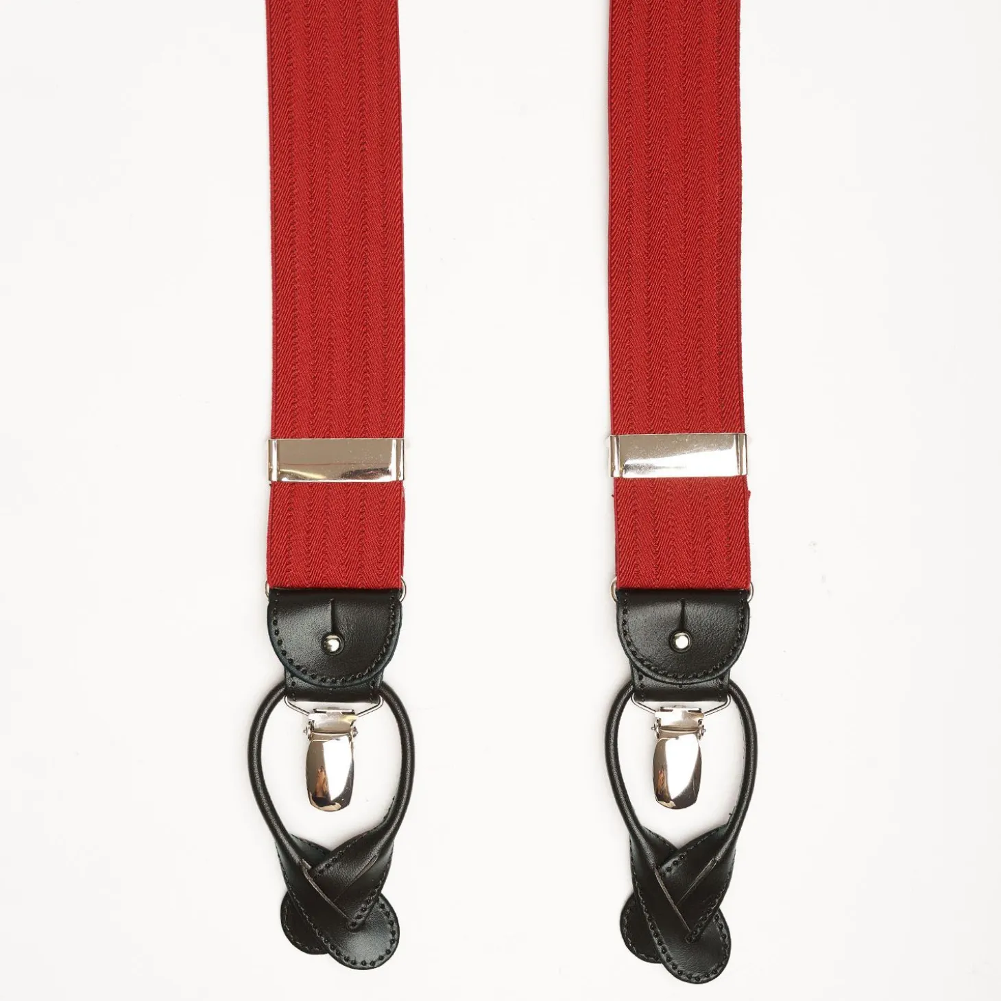Red Braces Herringbone Pattern