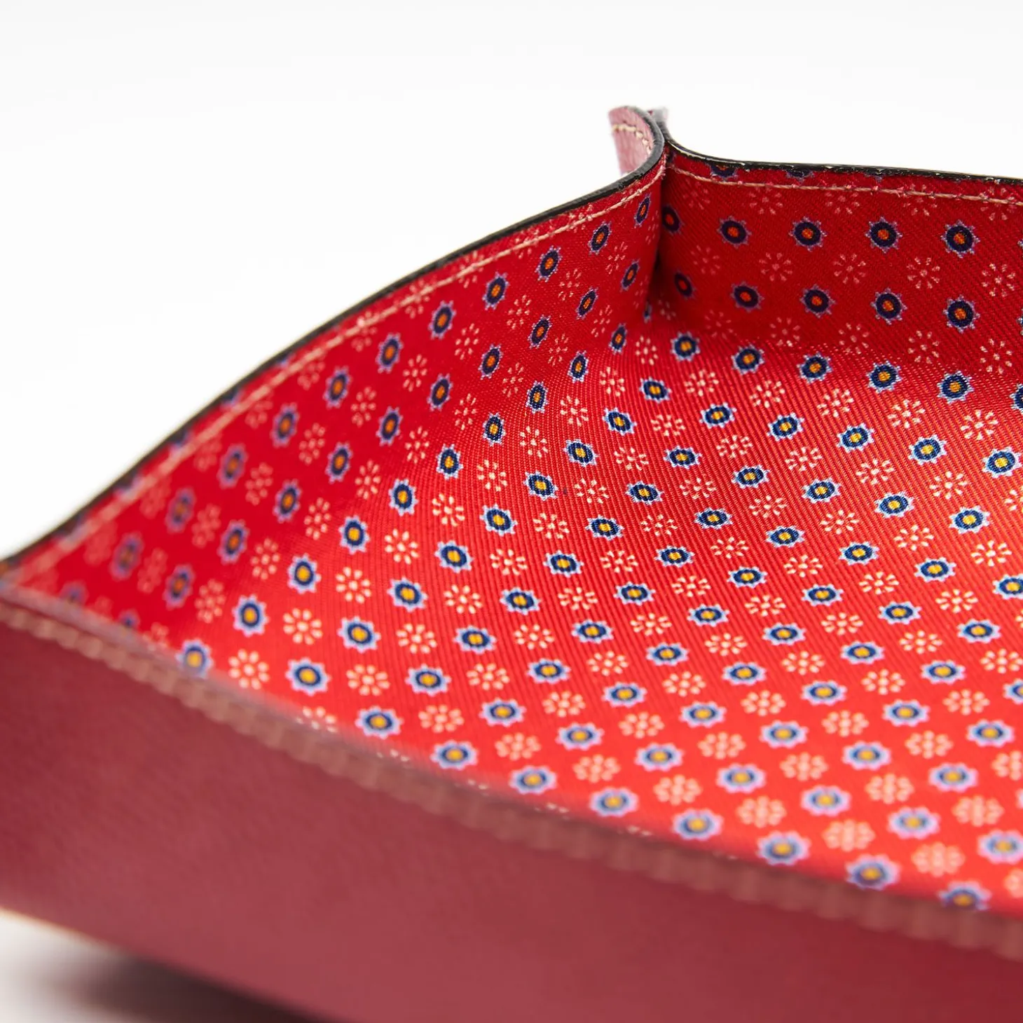 Red Large Leather Vide00A0Poche