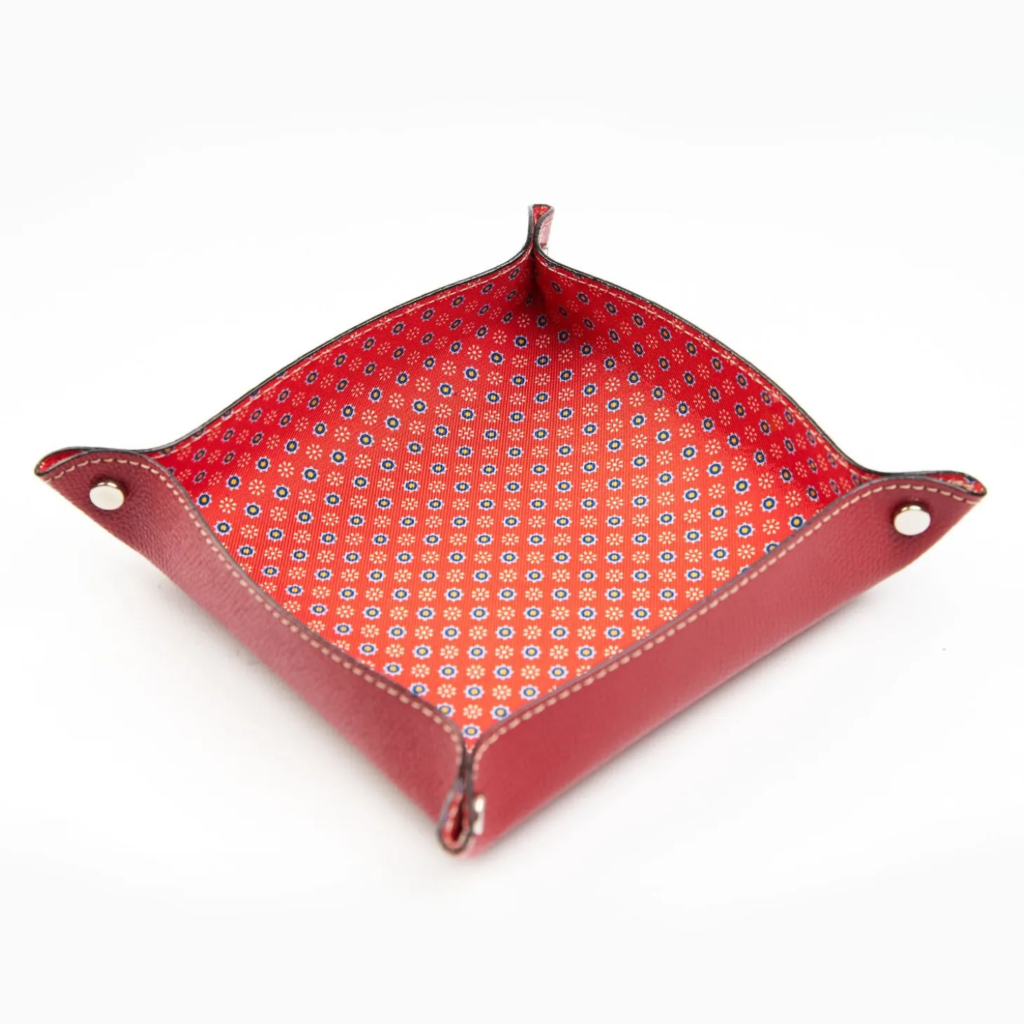 Red Large Leather Vide00A0Poche