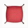 Red Large Leather Vide00A0Poche