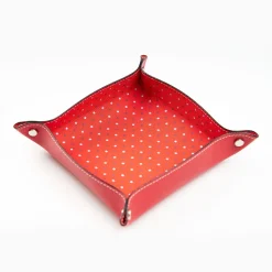 Red Large Leather Vide00A0Poche