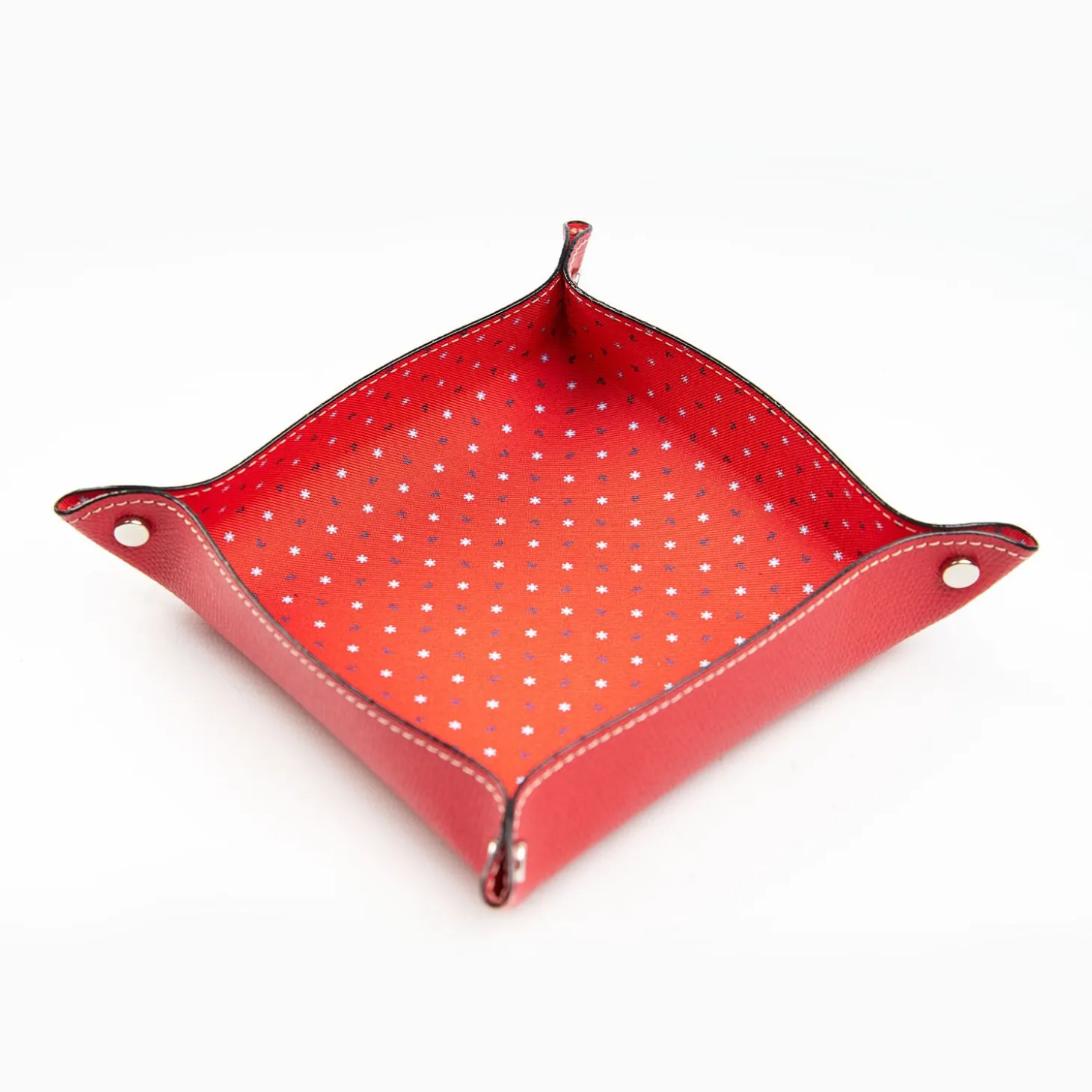 Red Large Leather Vide00A0Poche
