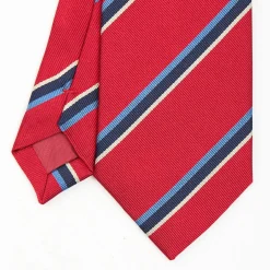 Red Sartorial Striped Tie