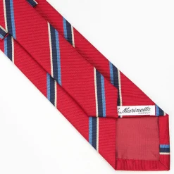 Red Sartorial Striped Tie