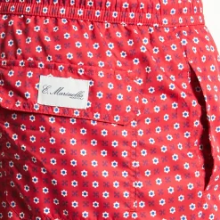 Red Swim Shorts- Large Patterns