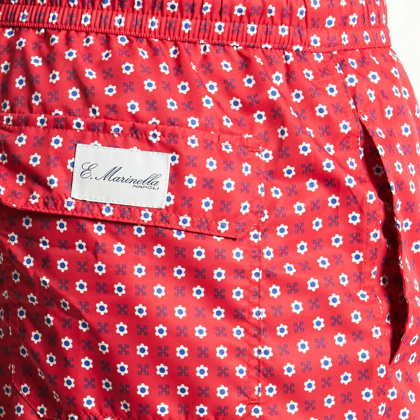 Red Swim Shorts- Large Patterns
