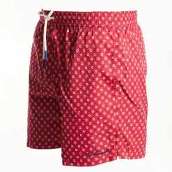 Red Swim Shorts- Large Patterns
