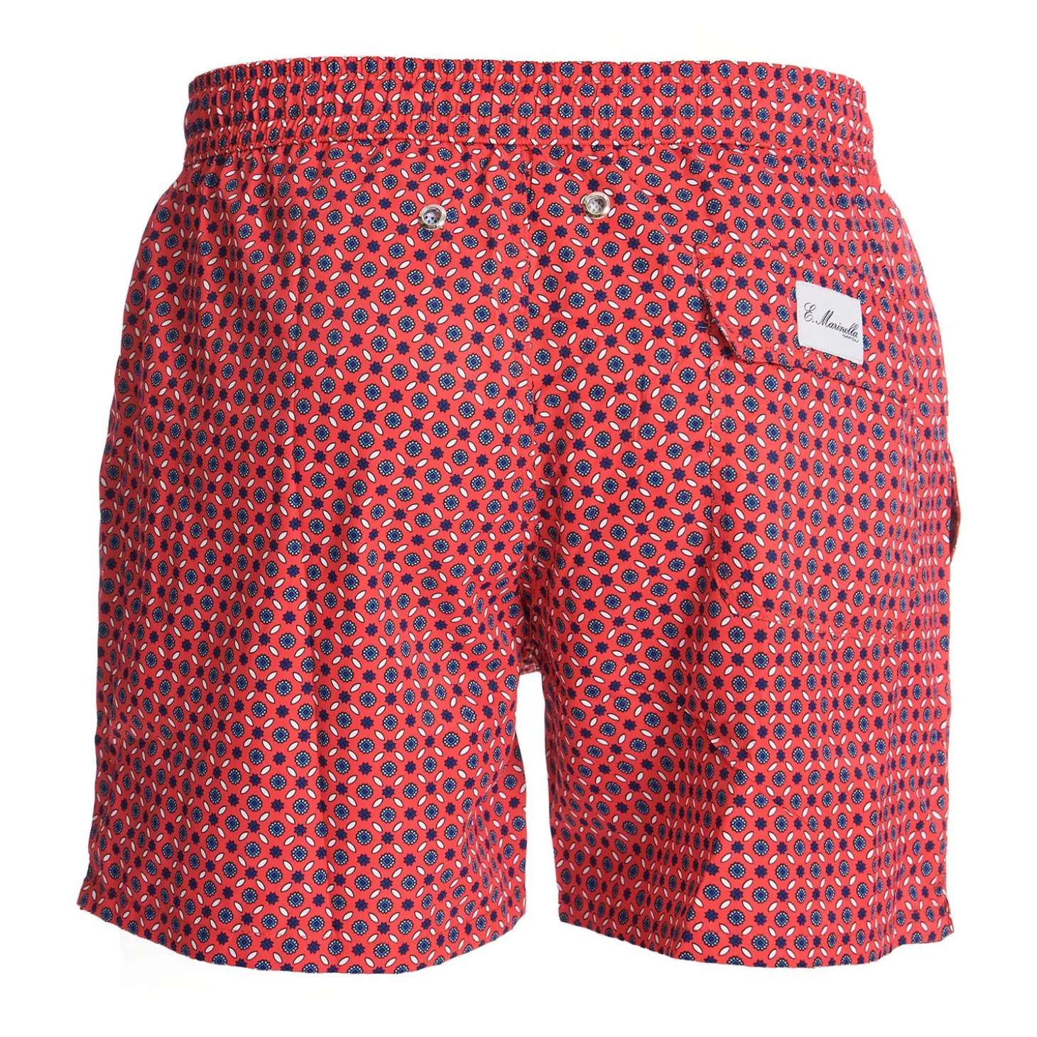 Red Swim Shorts- Large Patterns