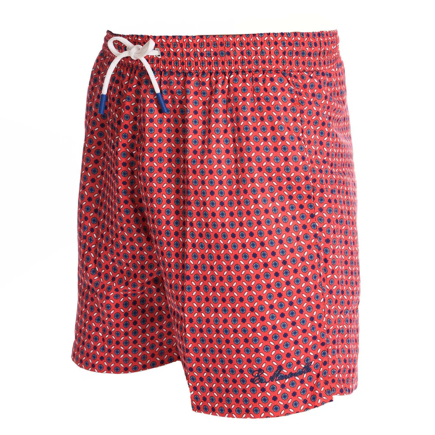 Red Swim Shorts- Large Patterns