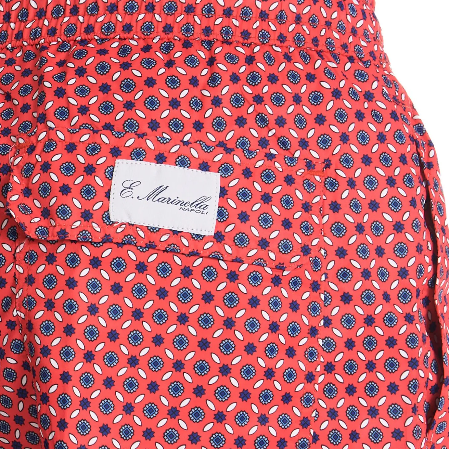 Red Swim Shorts- Large Patterns