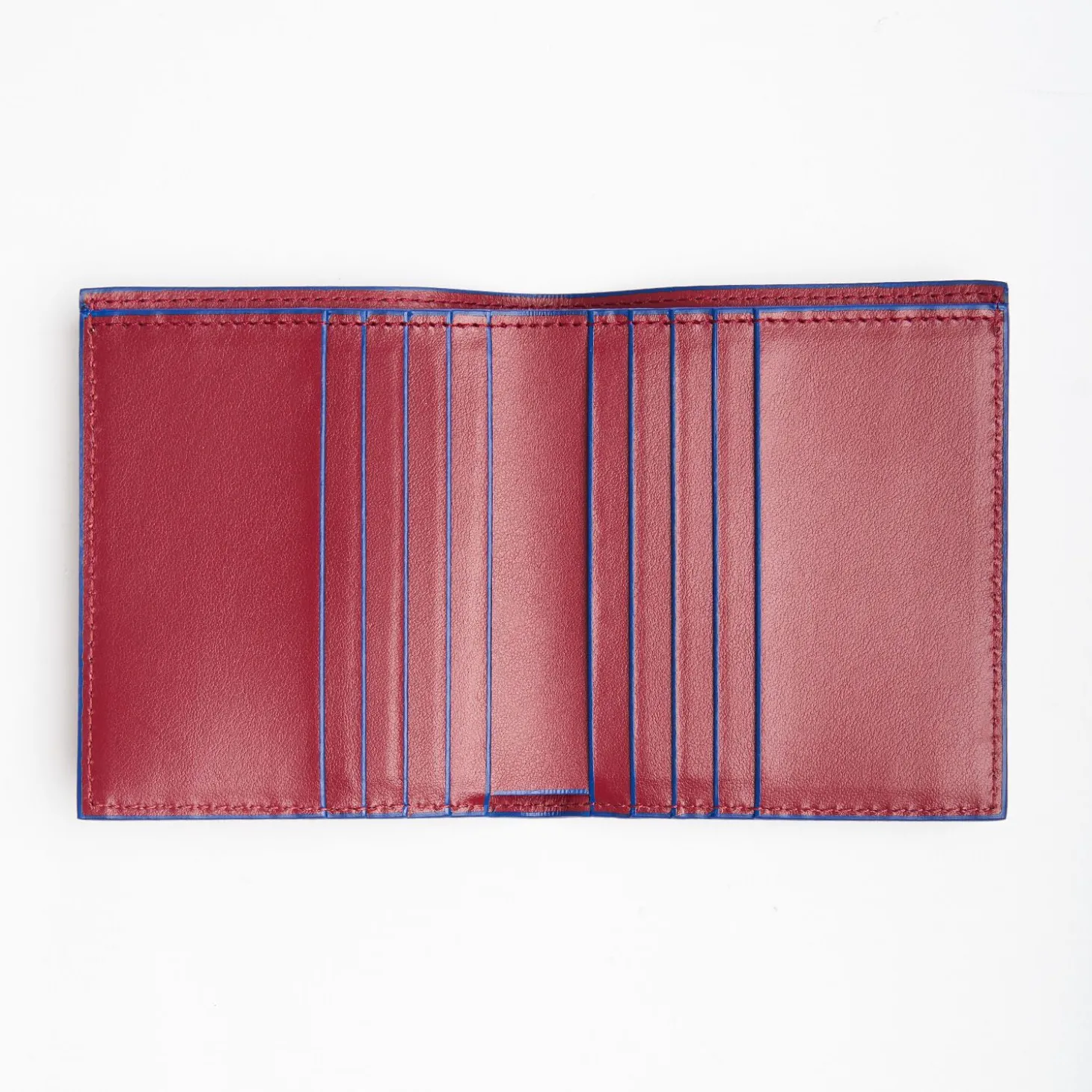Ruby Red Leather Small Wallet