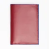 Ruby Red Leather Vertical Wallet
