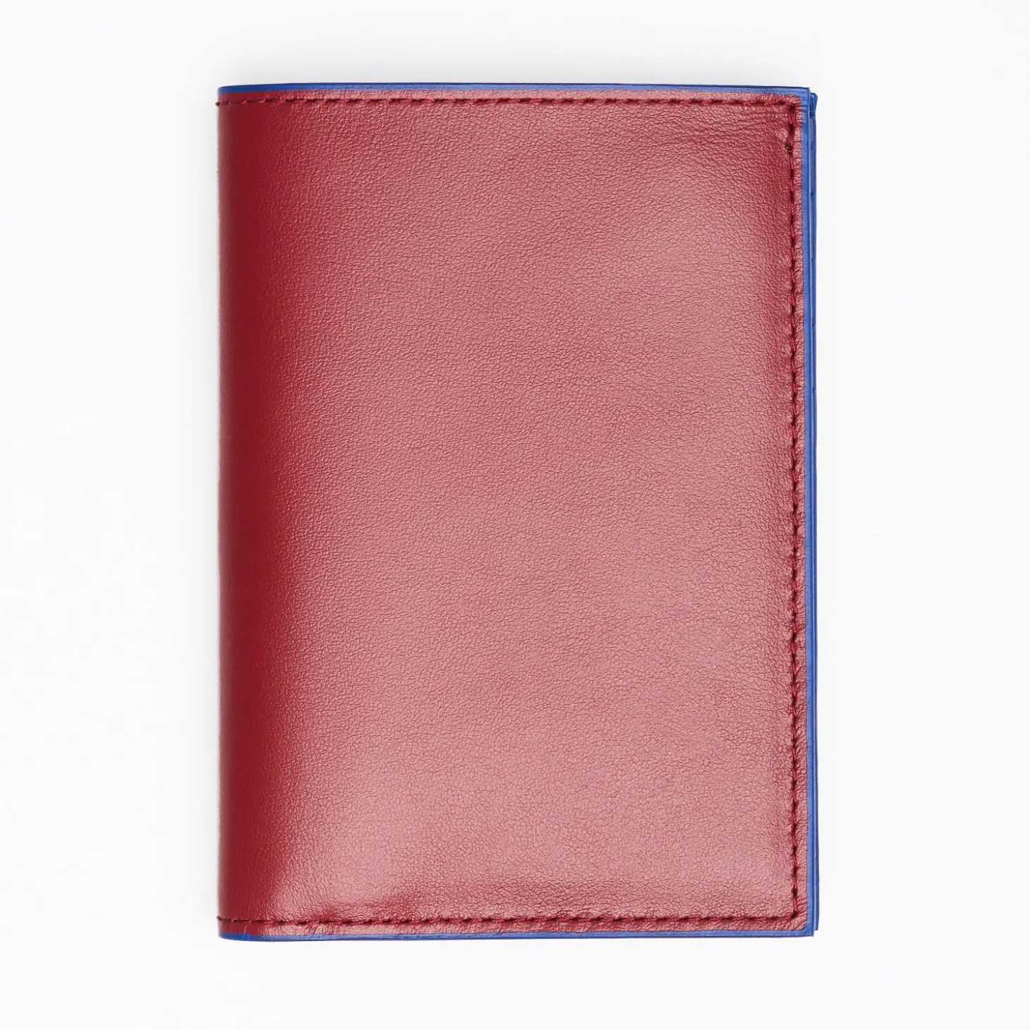 Ruby Red Leather Vertical Wallet