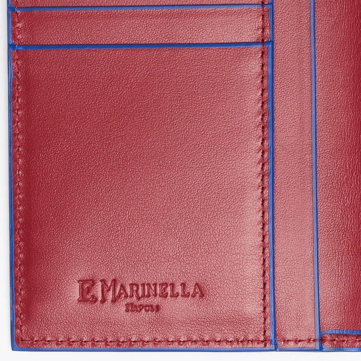 Ruby Red Leather Vertical Wallet