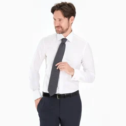 Slim Double Cuff Formal Shirt In Cotton
