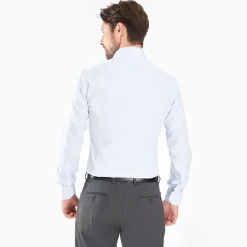 Slim Light Blue Cotton Classic Shirt
