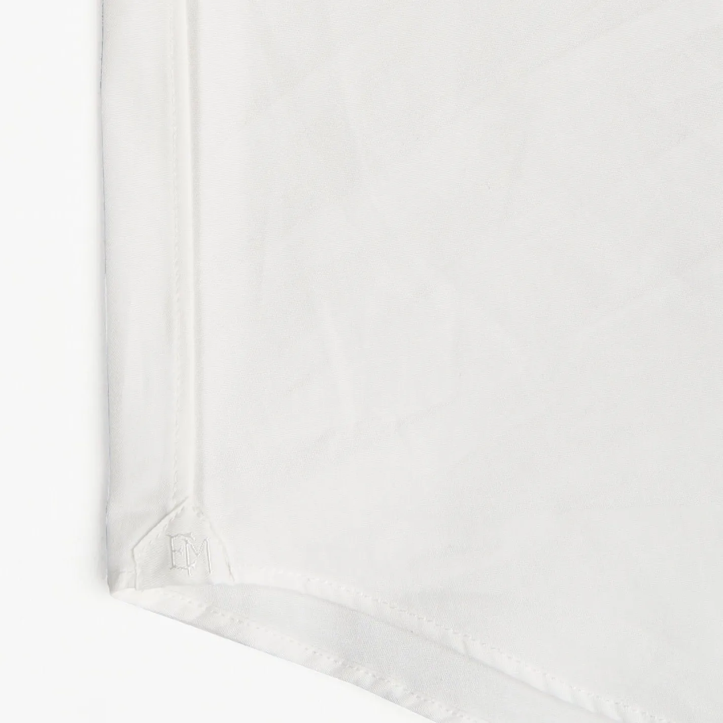 Slim White Cotton Classic Shirt