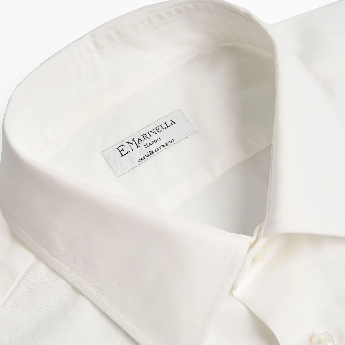 Slim White Cotton Classic Shirt