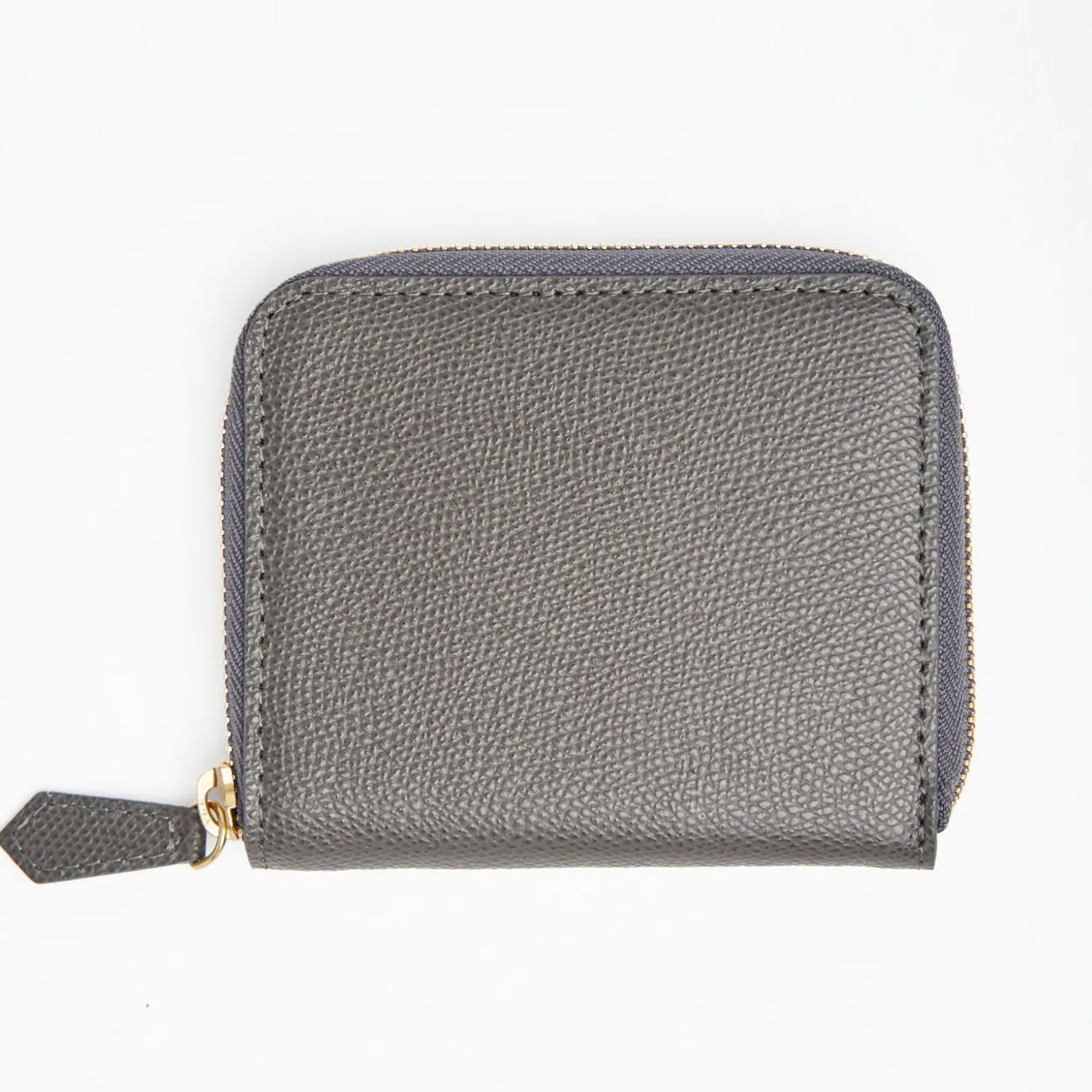 Small Grey Hammered Leather Wallet