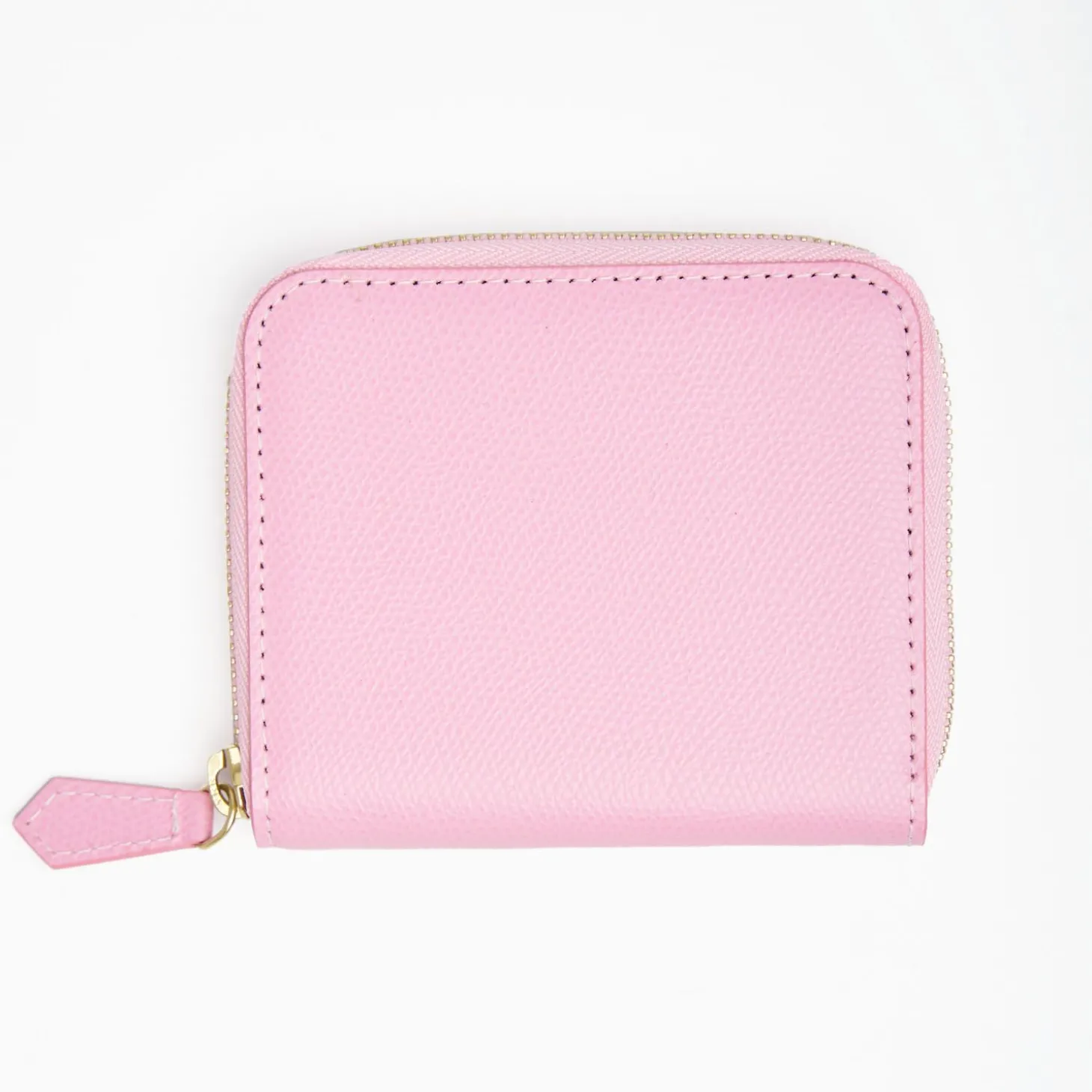 Small Pink Hammered Leather Wallet