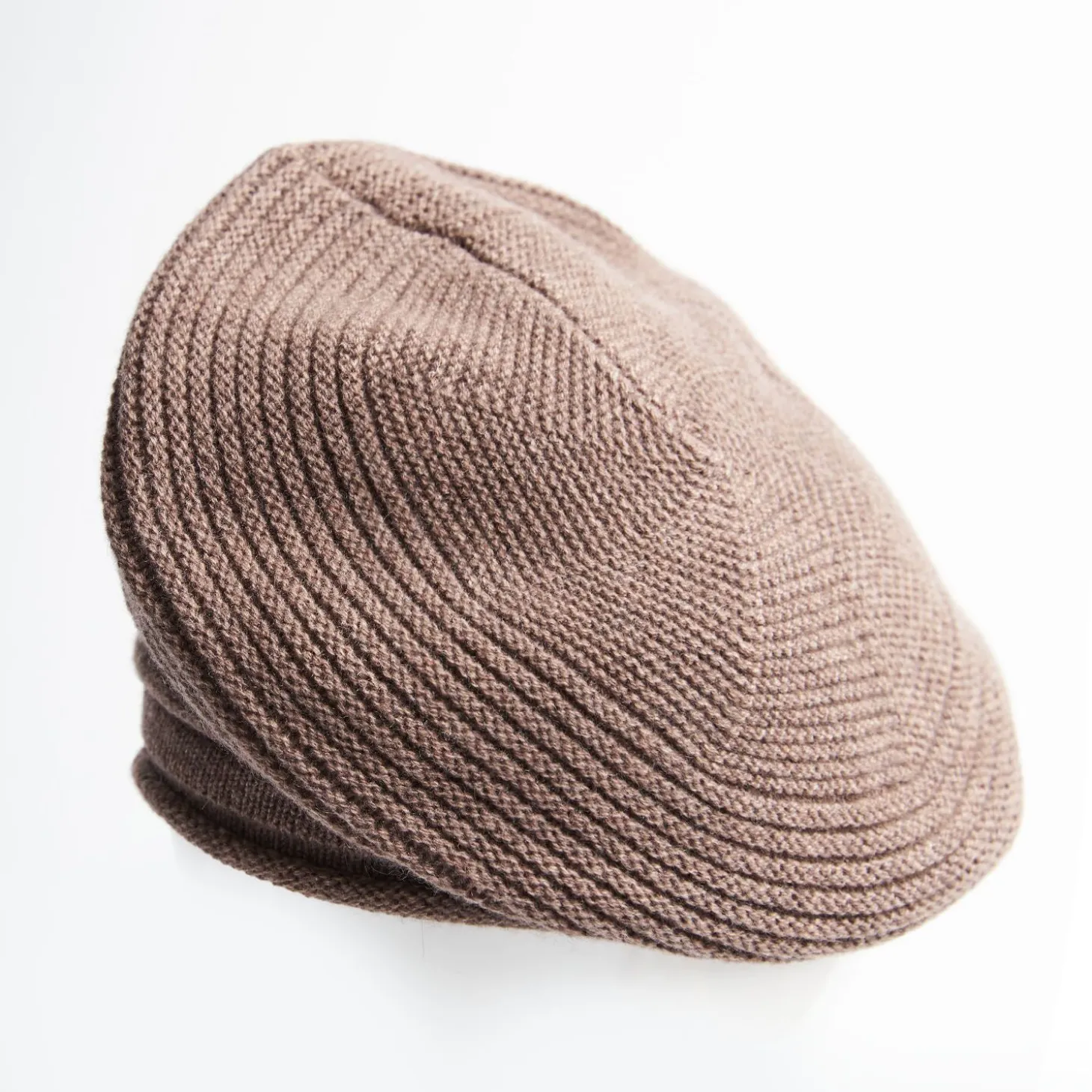 Striped Basque In Dark Brown Cashmere
