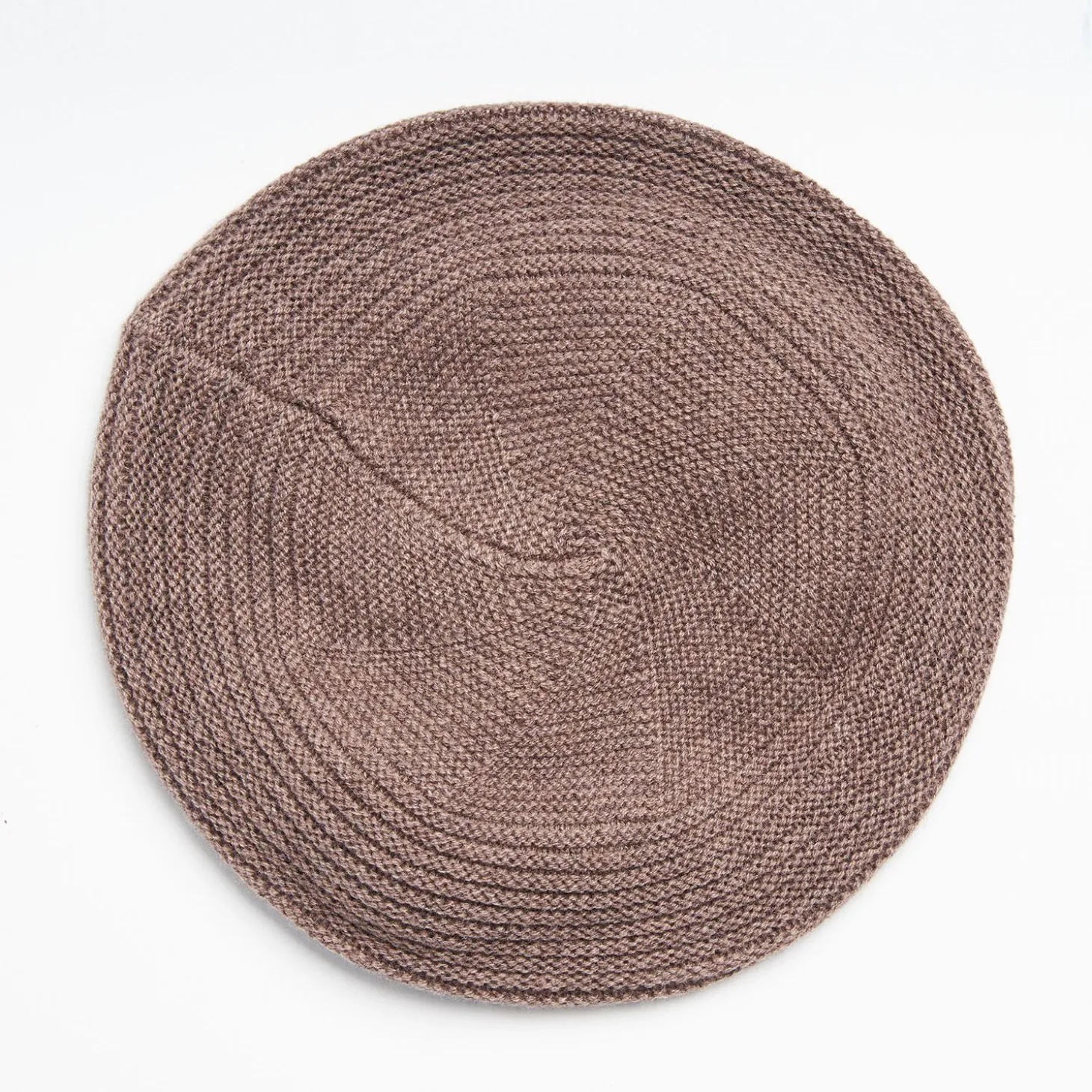 Striped Basque In Dark Brown Cashmere