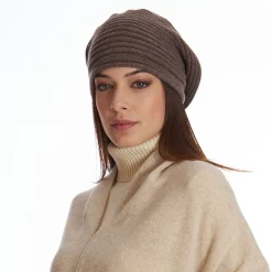 Striped Basque In Dark Brown Cashmere