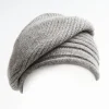 Striped Basque In Gray Cashmere