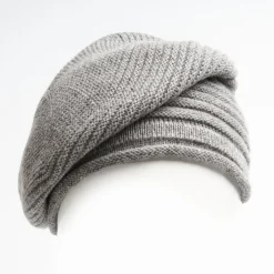 Striped Basque In Gray Cashmere