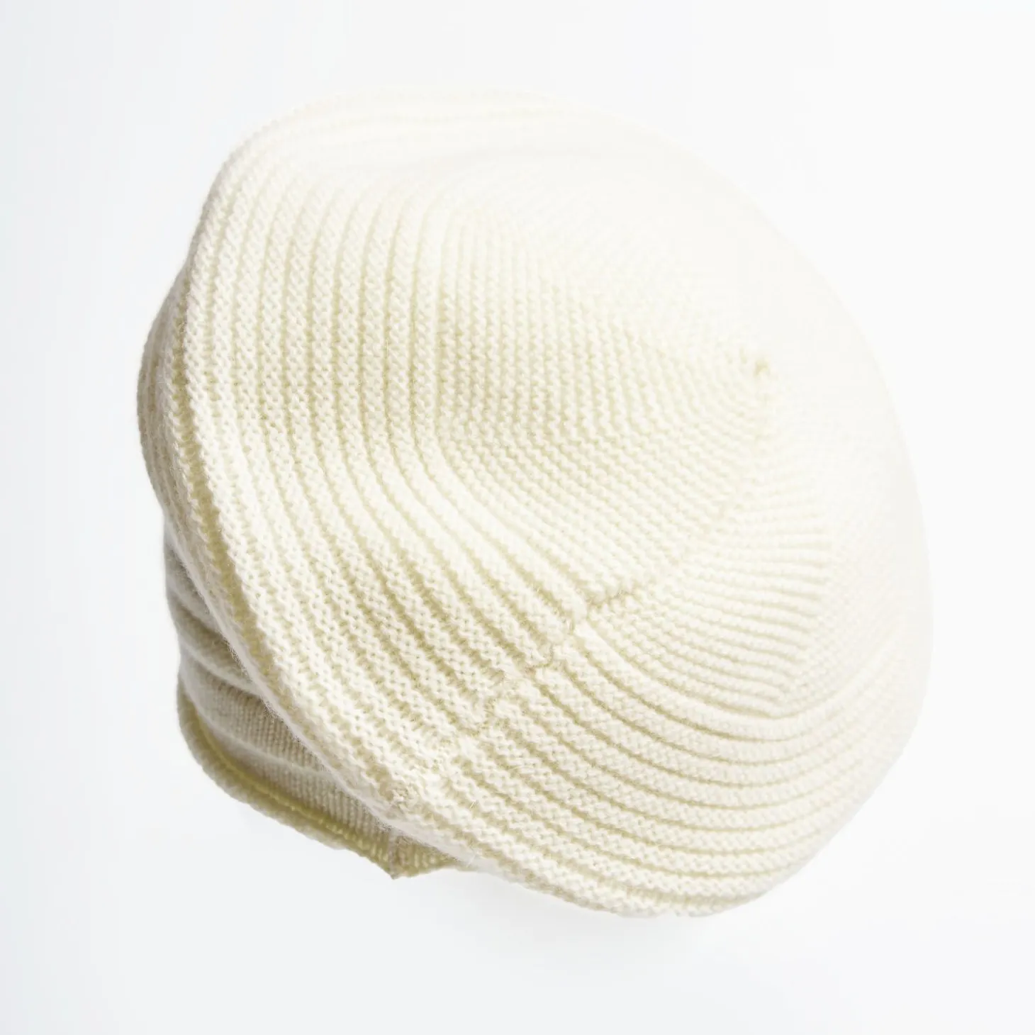 Striped Basque In White Cashmere