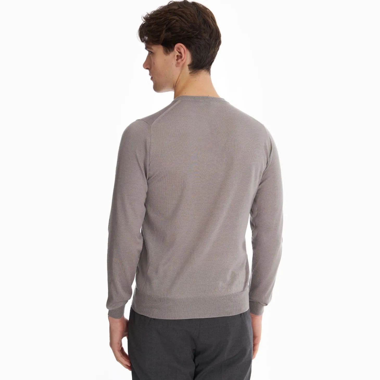 Taupe Coulor Cashmere And Silk Sweater