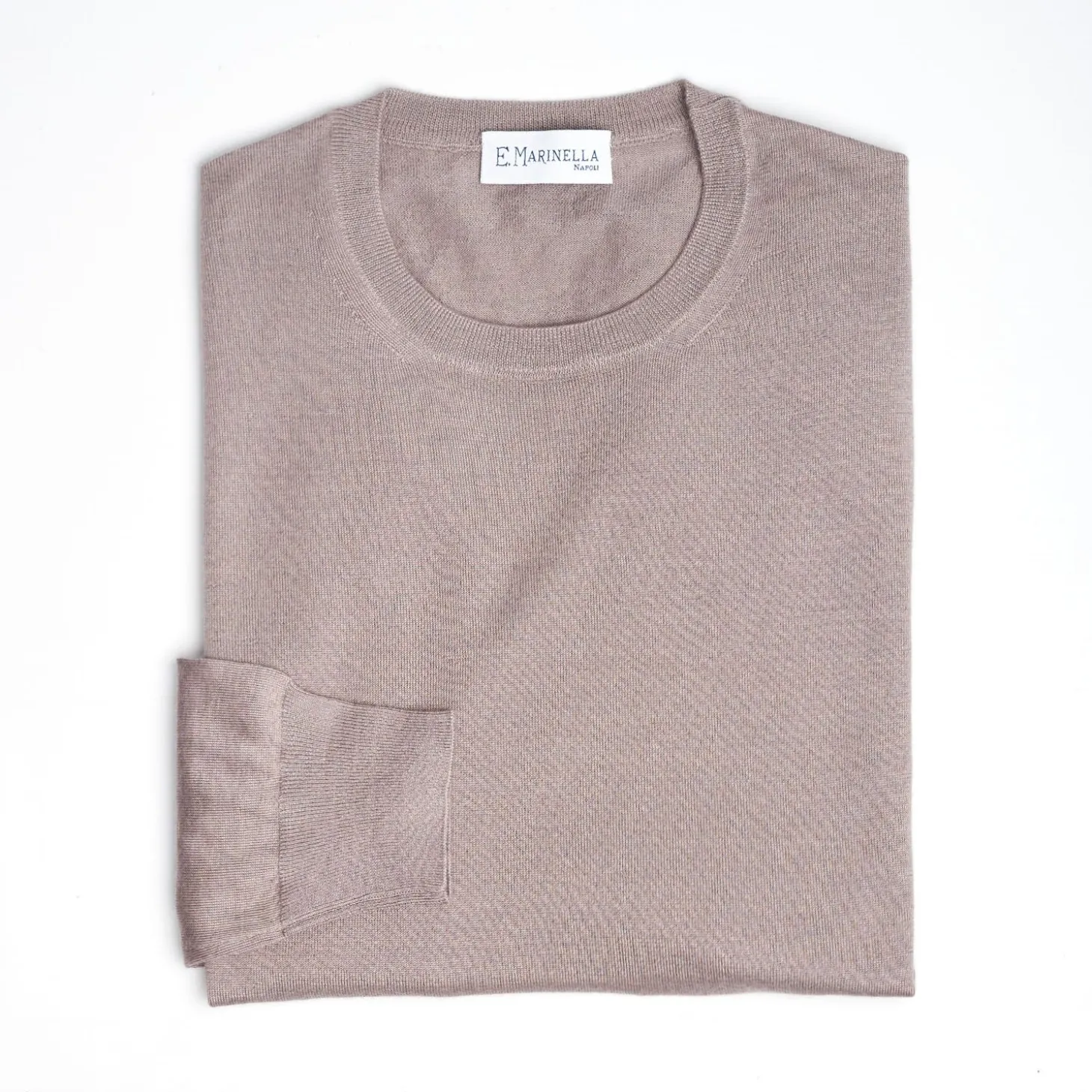 Taupe Coulor Cashmere And Silk Sweater