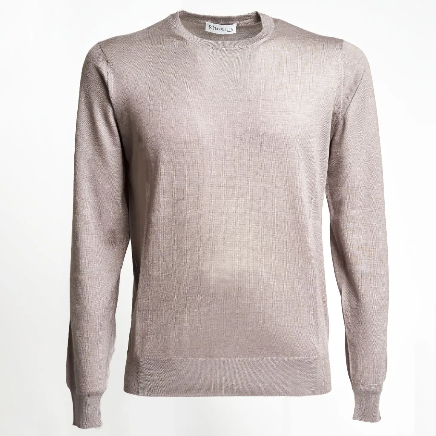 Taupe Coulor Cashmere And Silk Sweater