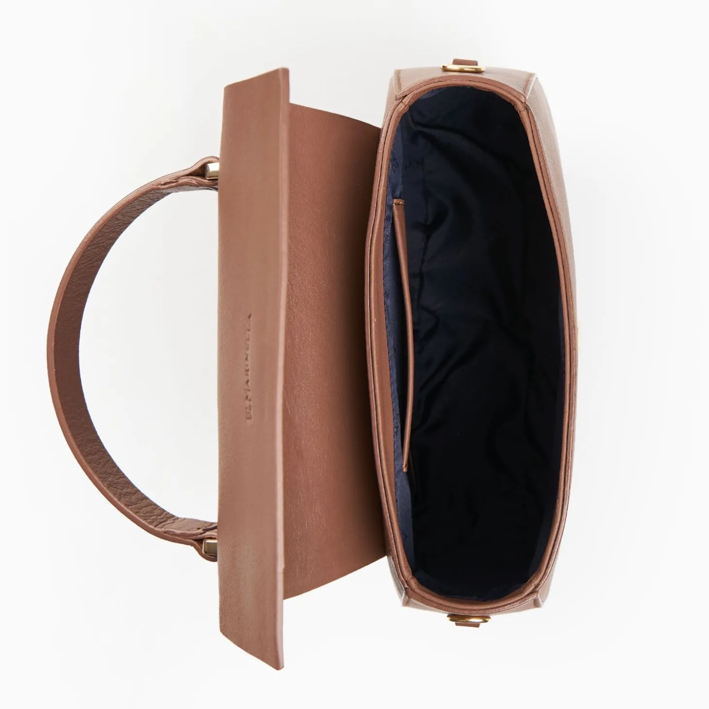 Taupe Smooth Leather Cleo Bag