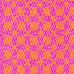 Violet And Orange Silk Twilly