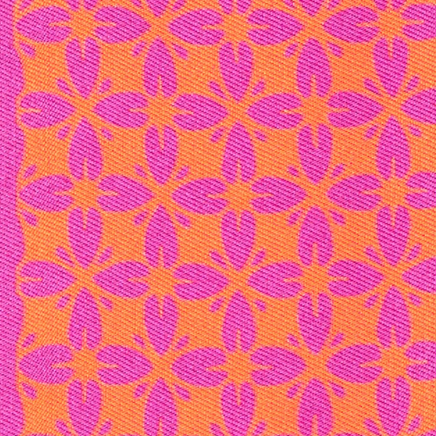 Violet And Orange Silk Twilly