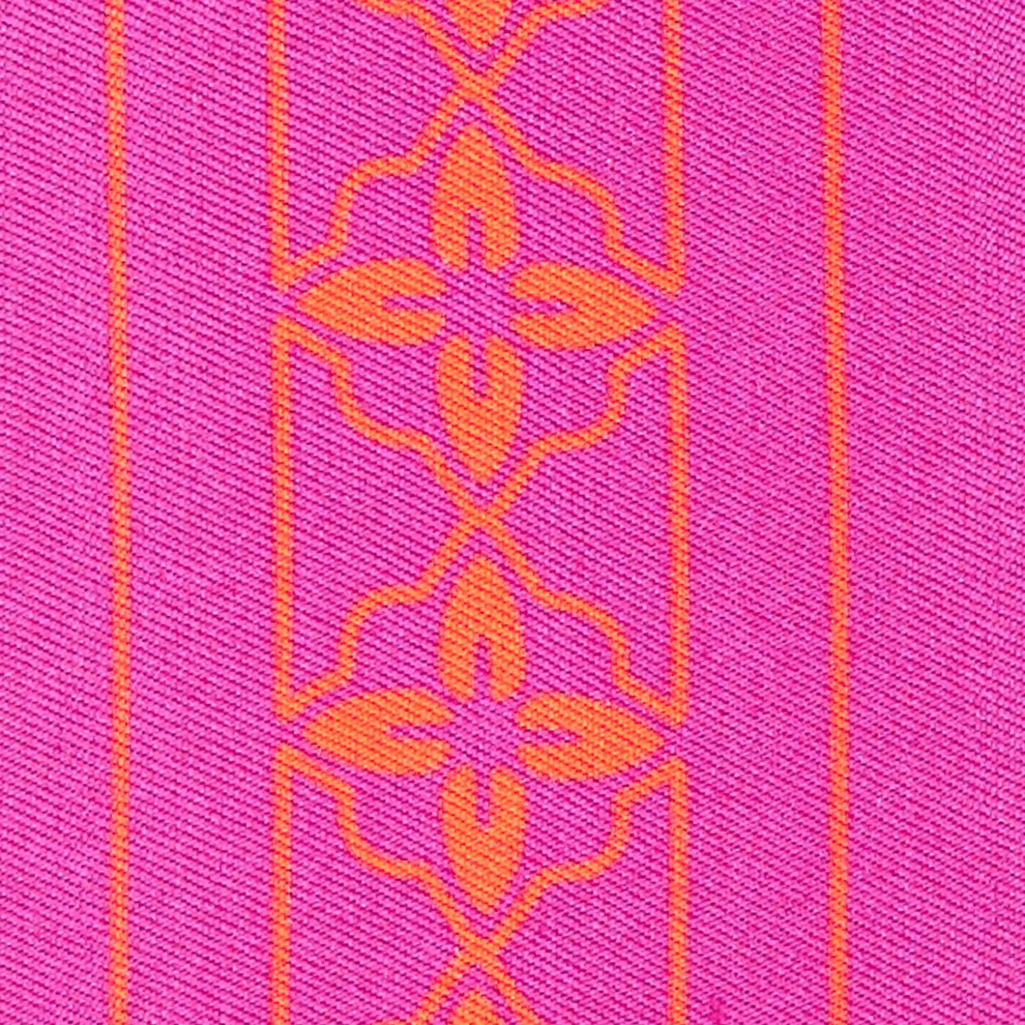 Violet And Orange Silk Twilly