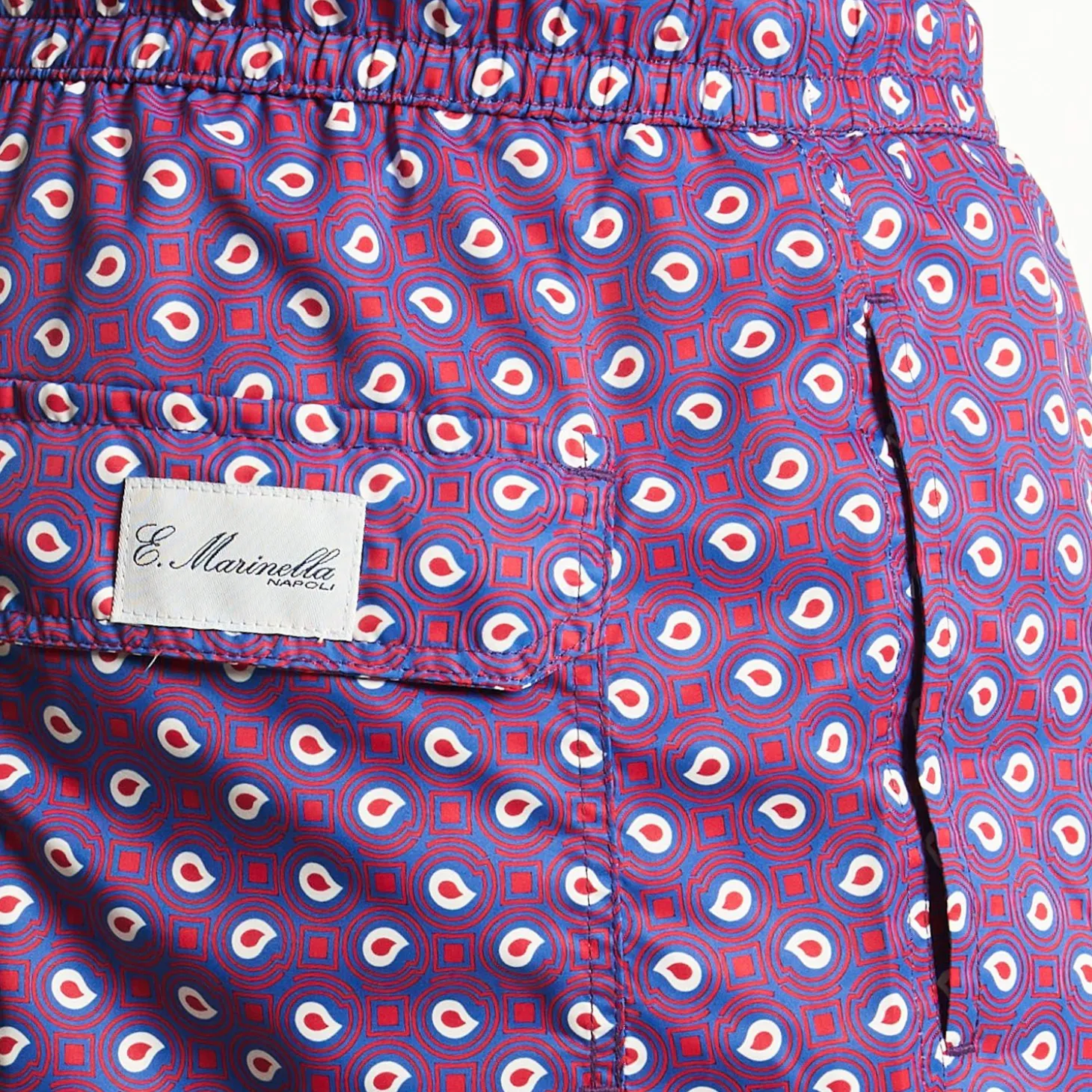 Violet Swim Shorts- Paisley Pattern