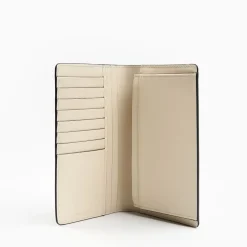 White Big Wallet In Soft Leather