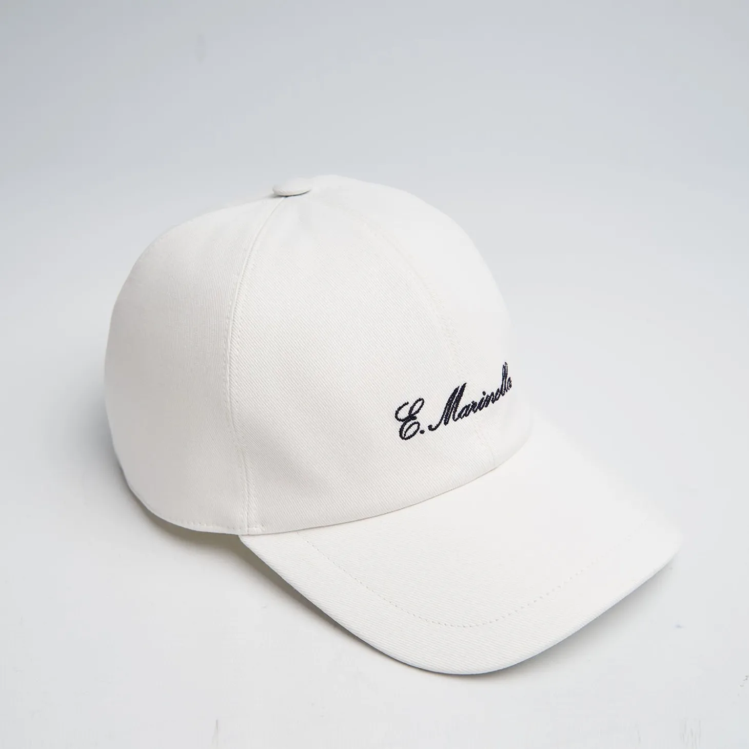 White Cotton Baseball Cap