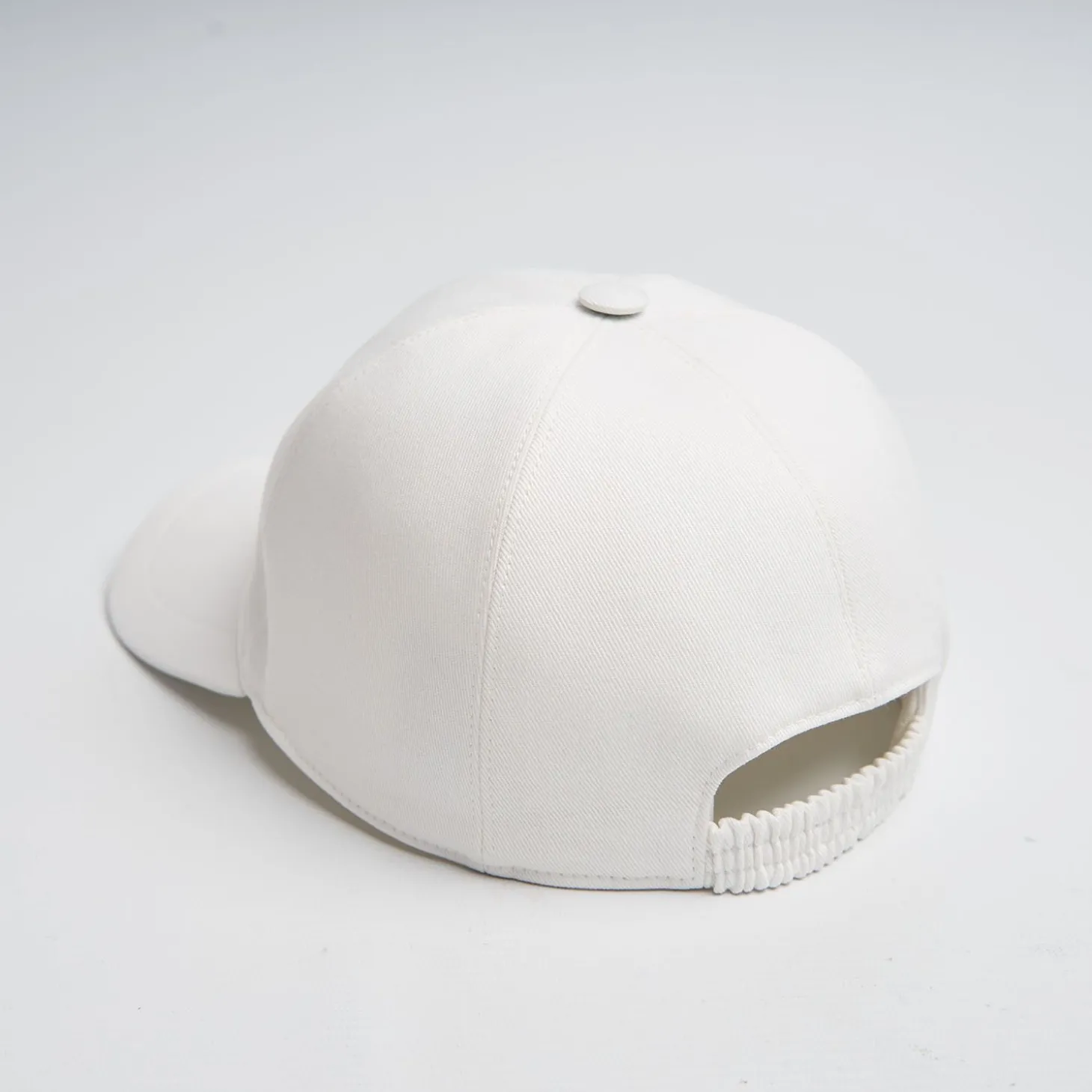 White Cotton Baseball Cap