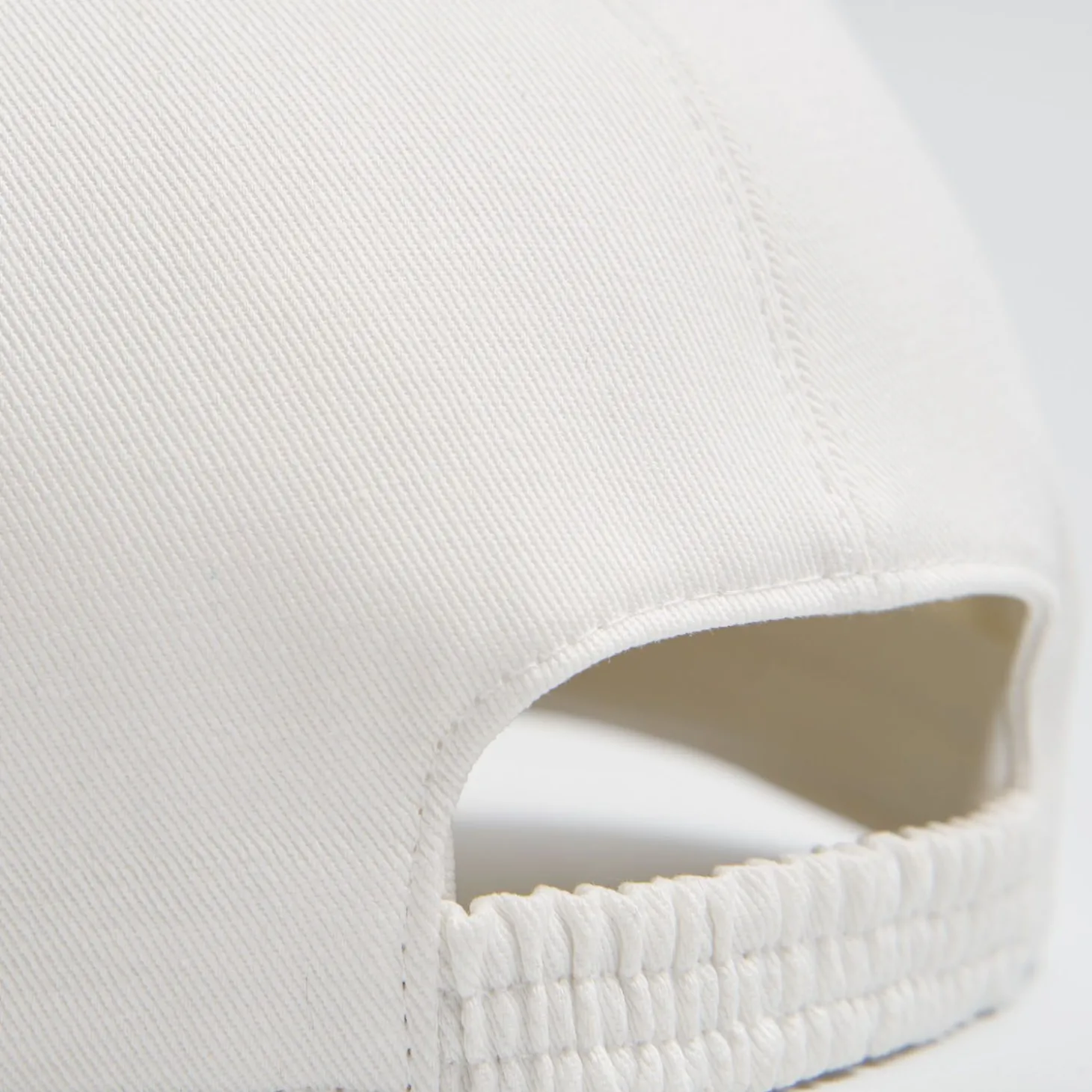 White Cotton Baseball Cap