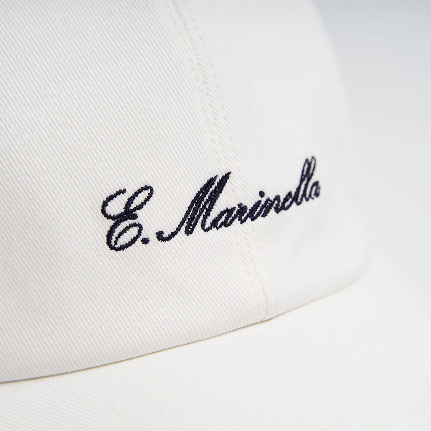 White Cotton Baseball Cap
