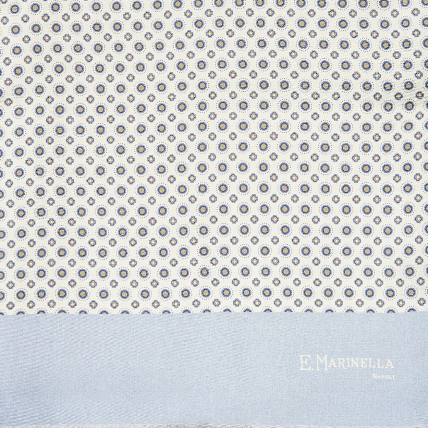 White Double Silk Scarf